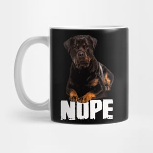 Urban Rottweiler Dog NOPE Tee Triumph for Dog Majesty Admirers Mug